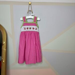 Smocked girl ladybug dress 🐞